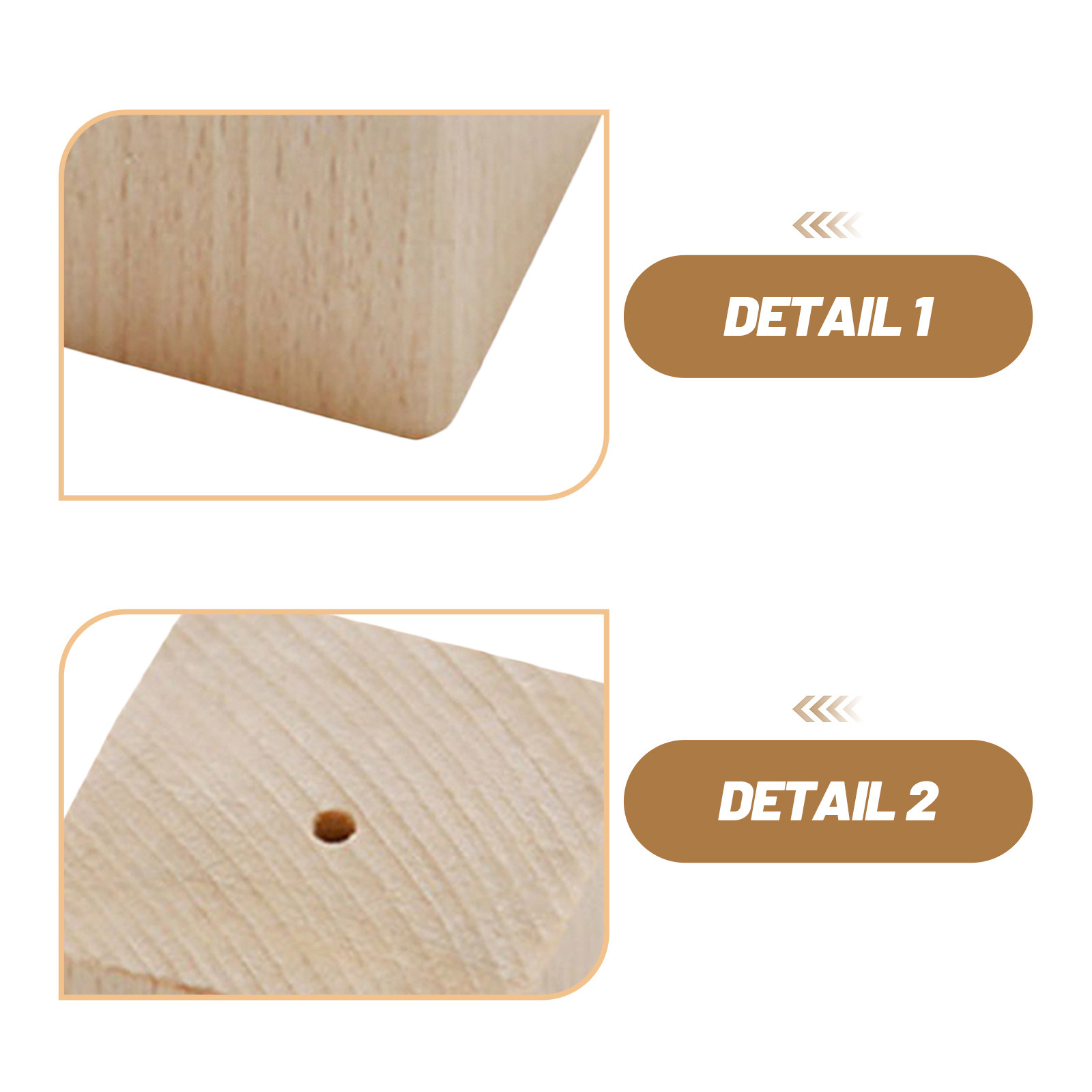 2Pcs Wooden Flower Nail Bases  - Kitchen With Baking Area ulasan dan harga