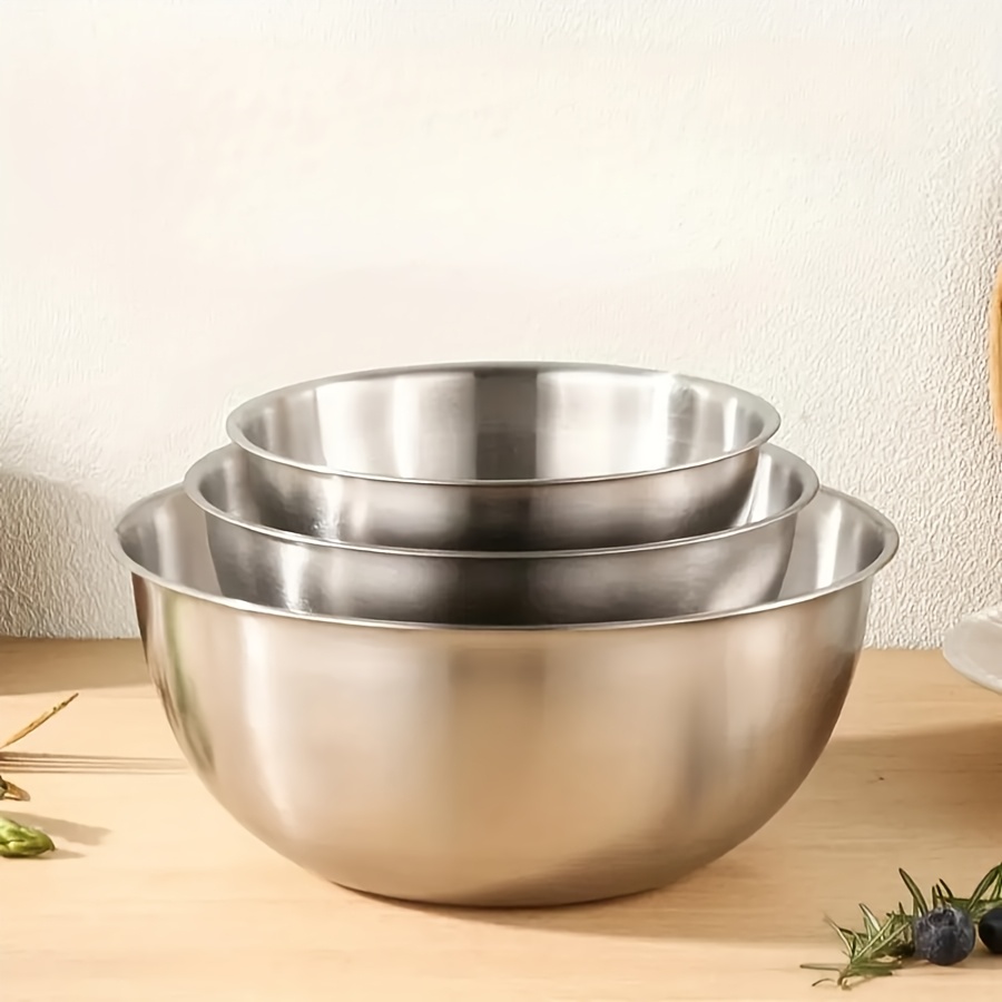 3pcs Stainless Steel Salad Bow - Kitchen Baking Cooking ulasan dan harga