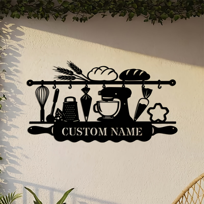 Personalized Kitchen Iron Wall - Kitchen Baking Wall Art ulasan dan harga