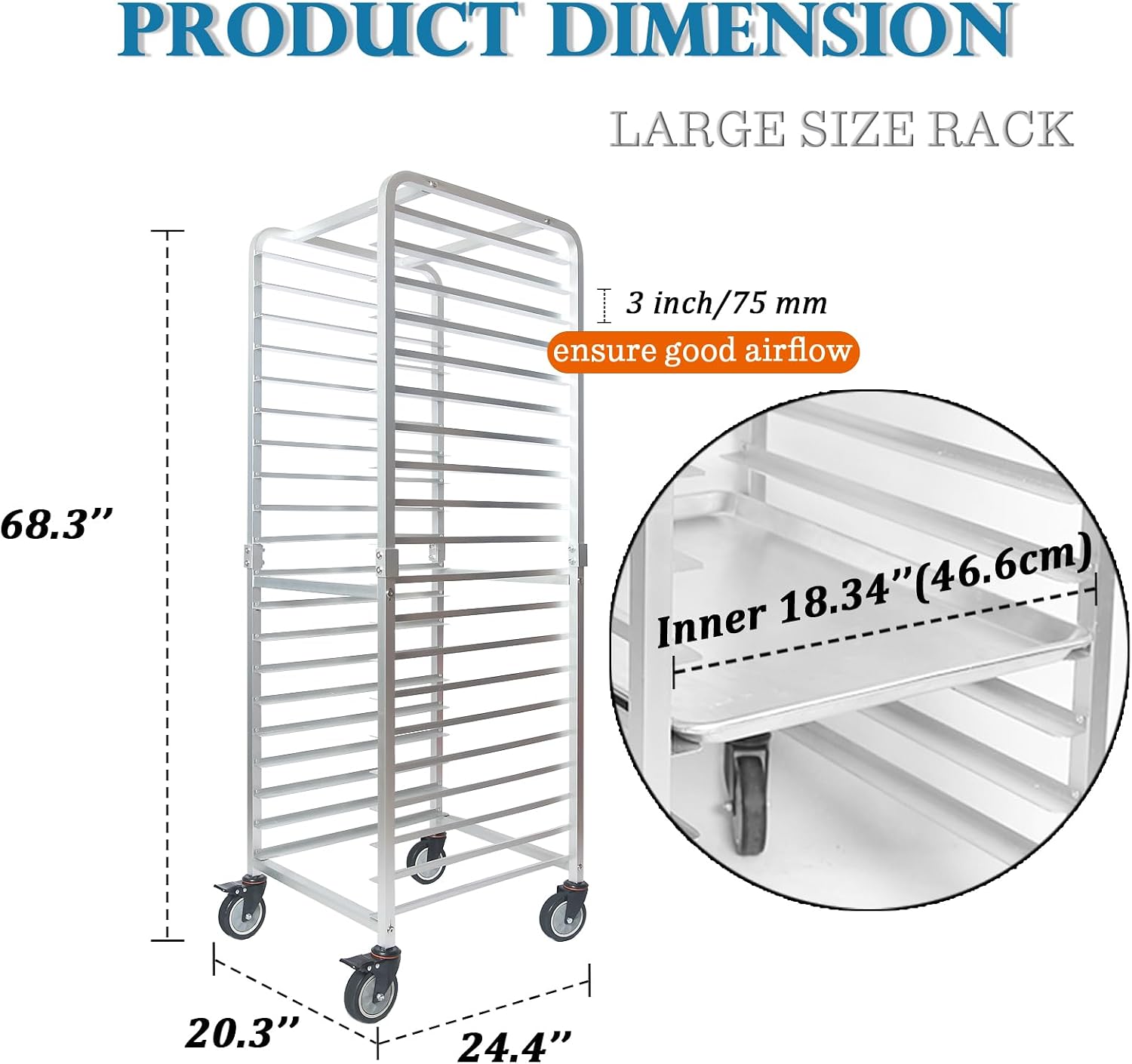 Commercial 20 Tier Stainless S - Kitchen Baking Rack ulasan dan harga