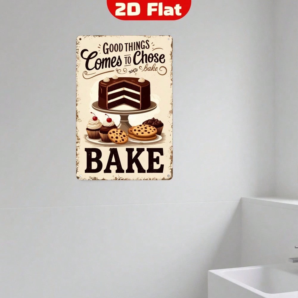 【Vintage Metal Wall Art】Art De - Kitchen Baking Wall Art ulasan dan harga