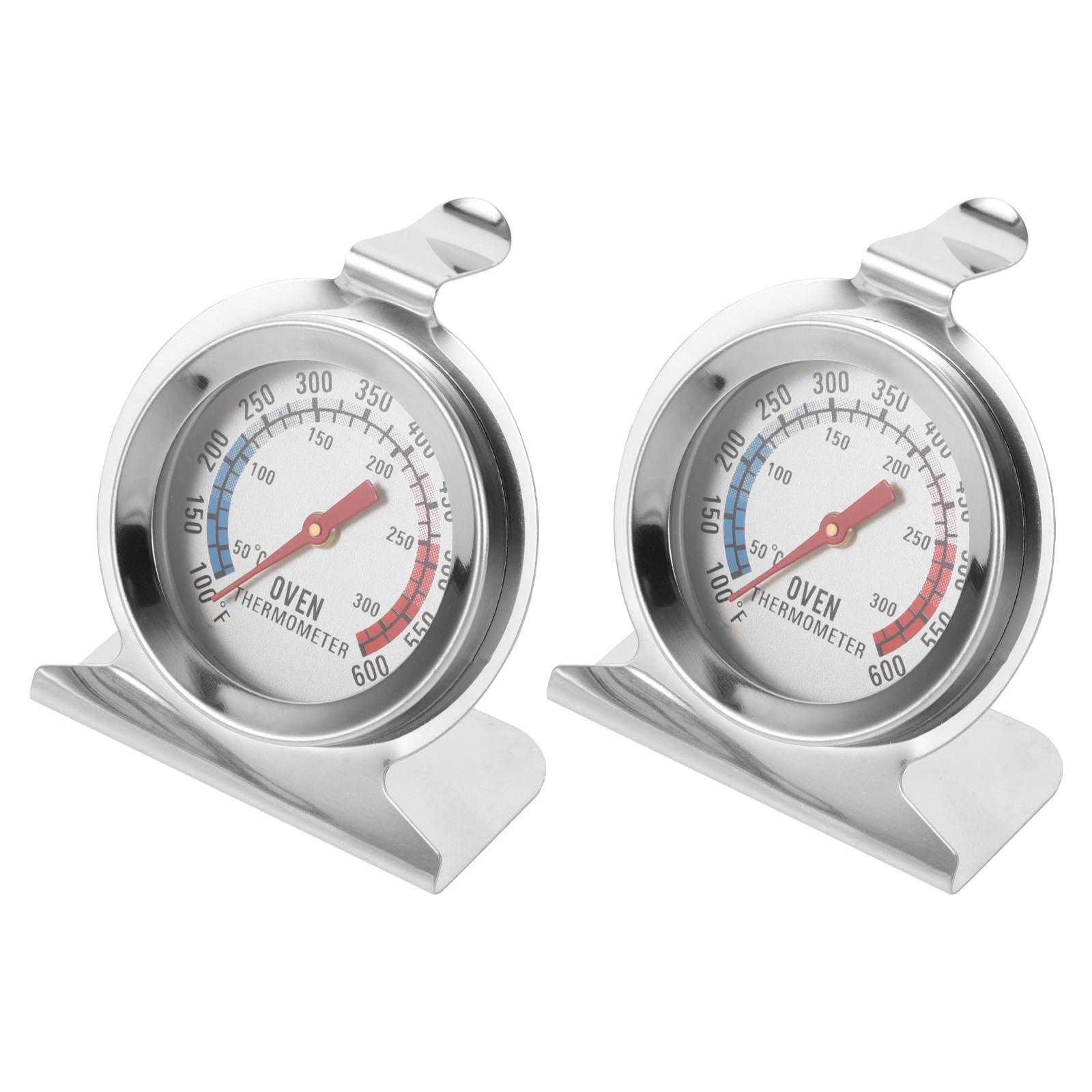 2Pcs Stainless Steel Oven Ther - Kitchen Baking Cooking ulasan dan harga